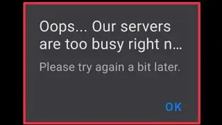 Reface Fix Oops... Our servers are to busy right now try a bit later problem solve