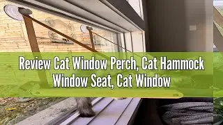 Review Cat Window Perch, Cat Hammock Window Seat, Cat Window Hammocks Bed for Indoor Cats, Large Cat