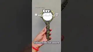 DIY vintage hand mirror #diy #craft #shorts #shortvideo