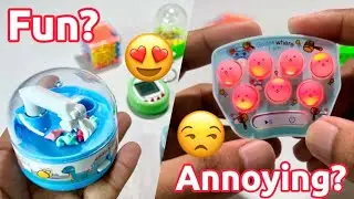 Smallest toys! Claw Machine, Whack-A-Mole and more! #asmr #unboxing #toys #smallest