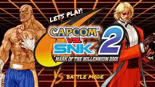 Let's play Capcom Vs snk 2 Mark of the millennium 2001 / Capcom fighting collection PS4 video game 