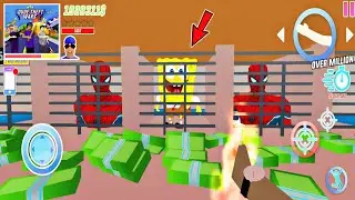 Jack New Characters Prisoners SpongeBob and Spider Man in dude theft wars gameplay