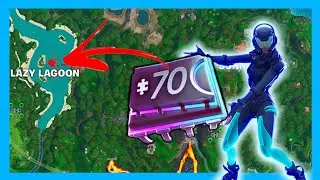 Fotbyte 70: Accessible by skydiving through rings above Lazy Lagoon with Vibrant Contrails equipped