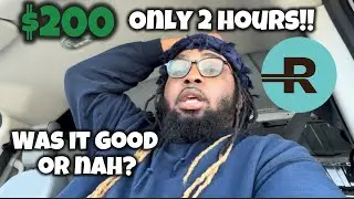 I Made $200 in 2 hours in my CARGO VAN Doing A RoadieXD Block.