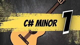 Acordes C# menor 1, con backing track para practicar, acordes y solos