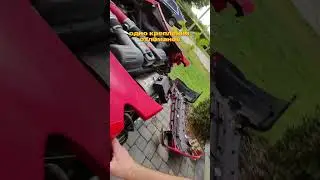 Снимаем все битое с Ferrari F430, в том числе и фонарик задний 😍 #ferrari #f430 #24auto