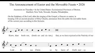 Epiphany Proclamation 2026