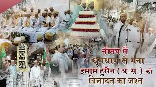 हुसैन (अ.स) की विलादत, वफा का अलम और तिरंगे के साए में मोहब्बत का पैगाम ,नीमच में जश्न-ए-विलादत