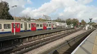 London Underground District Line S Stock Train Leaving Wimbledon 12 November 2021