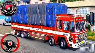 Indian Truck Driver Simulator 2024 - Ashok Lorry Cargo Offroad Truck 3D - Android GamePlay