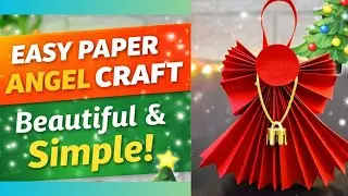 Christmas Angel Paper Craft Tutorial | Easy DIY Home Decor #christmascrafts #angel 