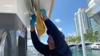 YachtSlingers&reg;️Bringing You Today; Oxidation/Rust Removal On Stainless Steel And Fiber Glass