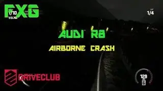Audi R8 Crash Airborne