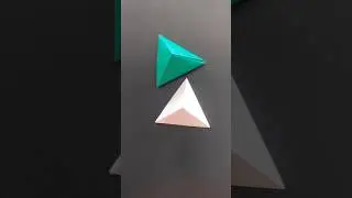 3D Triangle || How to make paper 3D Triangle #GURUSINGH0615 #shortvideo #shorts #shortsfeed  #diy