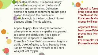 Logic( informal fallacies part-2) BA program & Ba philosophy hons