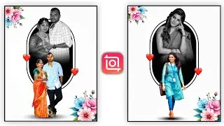 Inshot New Creative Photo Editing Tutorial Tamil | Flower Photo Frame Editing Inshot #photoediting