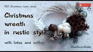 DIY Christmas wreath - DIY Christmas decor - DIY Rustic and Farmhouse Home Decor -  Різдво 2023
