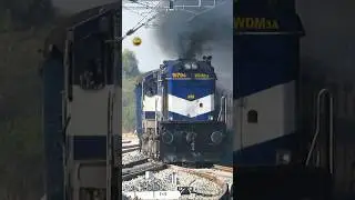 Diesel Train Arrival | ABR WDM3A Udaipur Ajmer #dieselengine #dieselpower #indianrailways