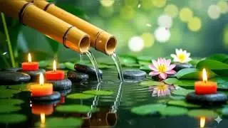 Relaxing Sleep Music 🌿 Bamboo Water Sounds for Deep Sleep Meditation, Stress Relief, Nature Sounds