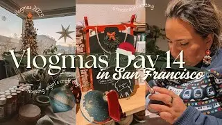 VLOGMAS DAY 14 | Hosting a holiday girls night, ornament painting, cozy chaos 🎄✨