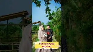 contoh pose wedding couple outdoor with Sony a7ii