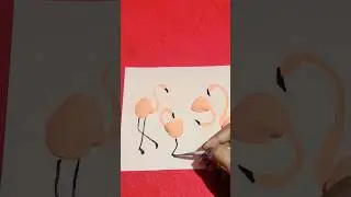 DIY FLAMINGO🦩 WITH CLAM SHELLS🐚 #diy #art #craft #flamingo #creative #ideas #Sujata_vibes