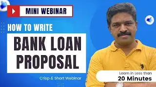 Mini Webinar | How to write Bank Loan Proposal? | CA Raja Classes