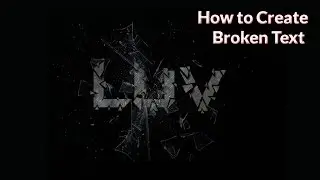 Broken Text effect in Photoshop in Hindi