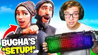 I USED BUGHA'S SETUP ON FORTNITE... (actually insane)