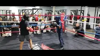 WK8 Powerhouse Boxing club Erik R. 2nd sparring at New Wave BC