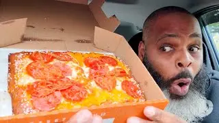 NEW Little Caesars FORBIDDEN Pretzel Crust DEEP!  DEEP! Dish Pizza Review!