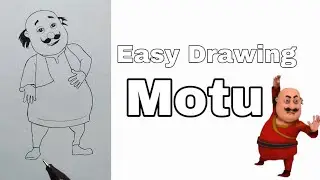 Motu Easy Drawing &nbsp;| Motu patlu Drawing | #Shorts