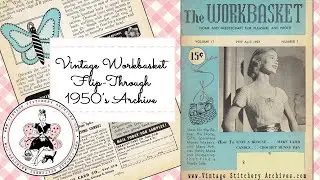 WorkBasket April 1952 | Vintage Crochet Patterns Flip Through | Crochet  Bunny Pan Holder