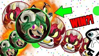 UNBELIEVABLE DOUBLE SPLIT REVERSE WIN!! WTF AGAR.IO UNCUT GAMEPLAY (Agario)