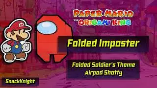 Folded Imposter - Paper Mario x Among Us Mashup