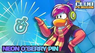 NEON O'BERRY PIN LOCATION ✨ | New Club Penguin