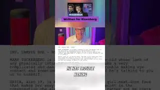 Zuckerberg's Introduction #screenwriting #aaronsorkin #thesocialnetwork