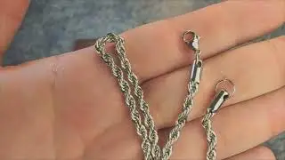 Diamday Herren Damen Verdrehte Kette, g&uuml;nstige, sch&ouml;ne Kette, aber ein paar kleine M&auml;ngel