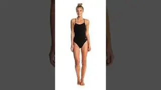 Dolfin Bellas Women's Solid Tie Back One Piece Swimsuit | SwimOutlet.com