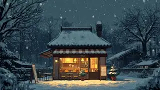 Soft Jazz Instrumental Music ⛄ Cozy Winter Night with Relaxing Jazz Music at Coffee Shop Ambience #2