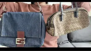 Adding denim bags to my collection: 2 vintage Fendi bags & a zara bag | K LIFESTYLE
