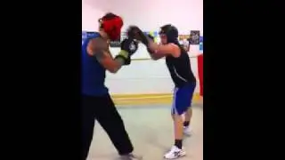 IZOR provar på Boxning (sparring)