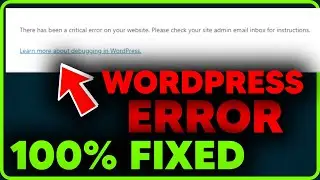 There has been a critical error on your website. Check Your site admin email inbox for instructions.