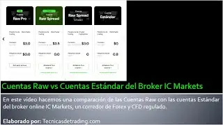 Cuenta Raw Spread vs Est&aacute;ndar de IC Markets -&iquest;Qu&eacute; tipo de cuenta deber&iacute;a escoger?