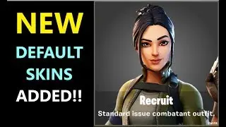 New Default Skin fortnite (NEW Default Skins Got Added In Fortnite Chapter 2)