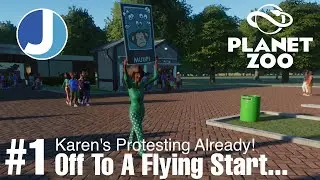 Planet Zoo | Давайте построим зоопарк | Эпизод 1 | Отличное начало