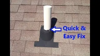 Roof Repair - Pipe Boot Flashing Leak
