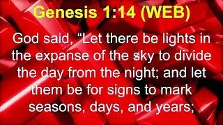 Genesis 1 World English Bible Audio