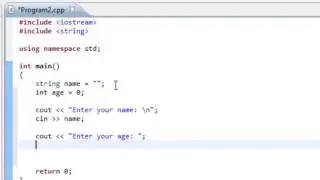 C++ Program Input and Output