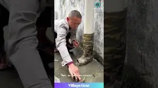 Forget Plumbers, Just Put a BOOT on It! 😂 This Rain Pipe Hack is PEAK Big Brain Energy! #diy #funny
